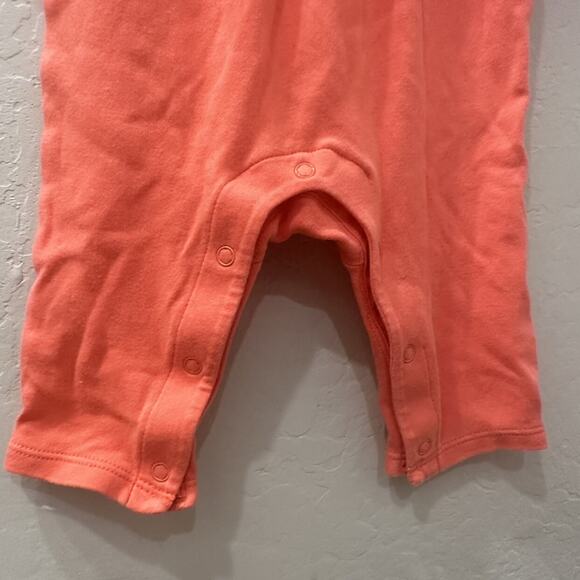 Janie and Jack Coral Embroidered Ruffle Romper - Picture 6 of 9